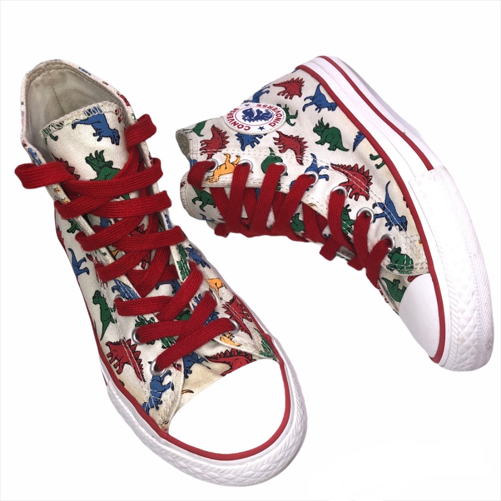 Converse DINOVERSE Hi-Top Sneakers Size 2 Girls or Boys